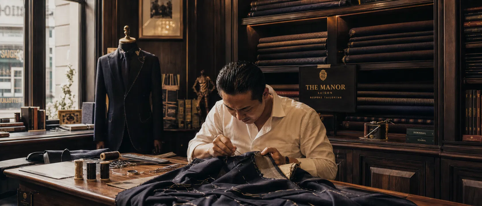 Bespoke tailoring showroom near District 1, Ho Chi Minh City