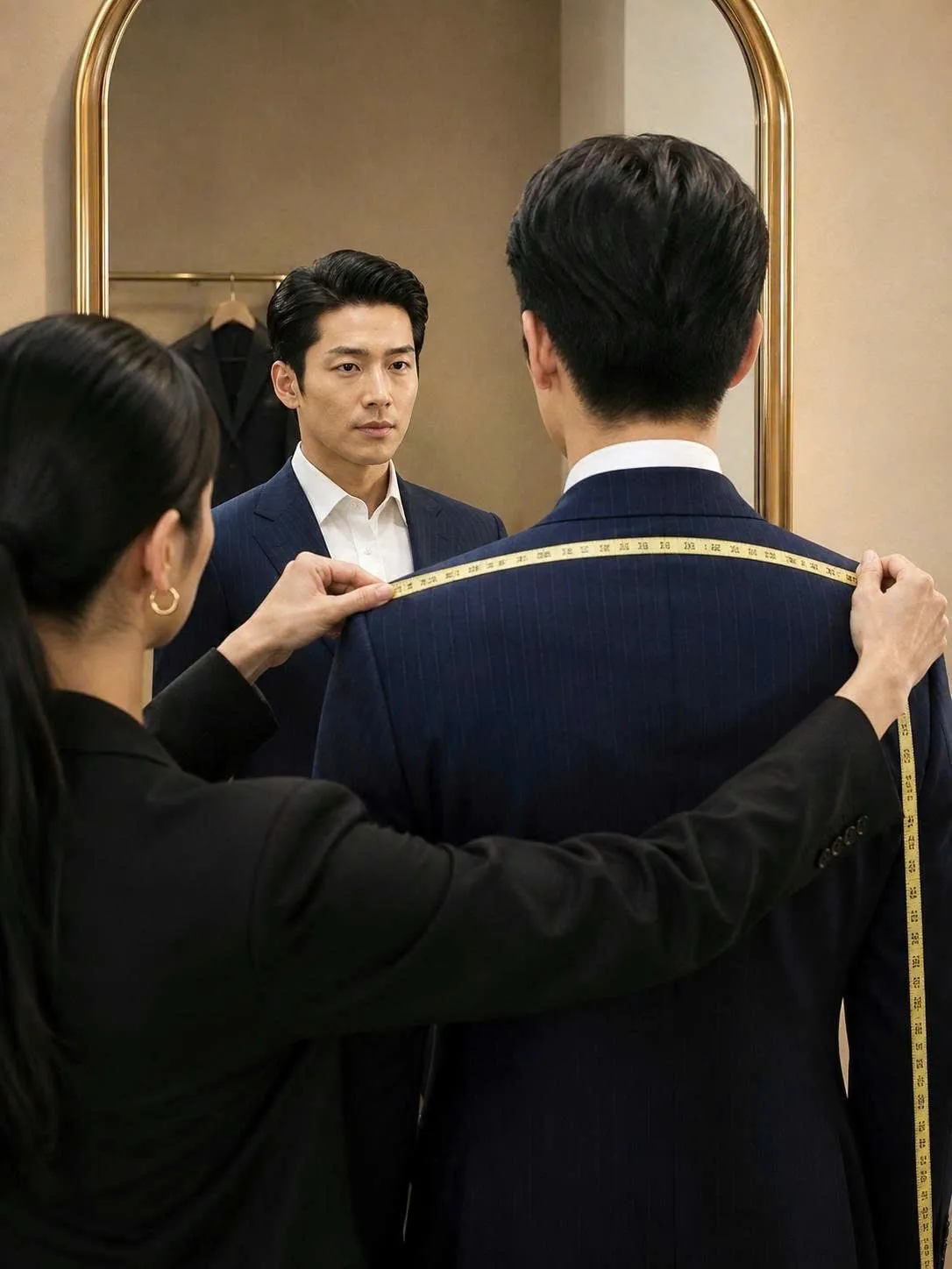 Suit fitting session at WAS Concept Tailor
