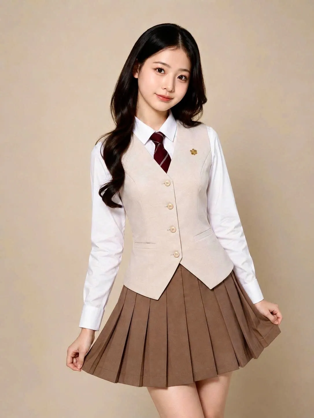 Custom girl's school uniform