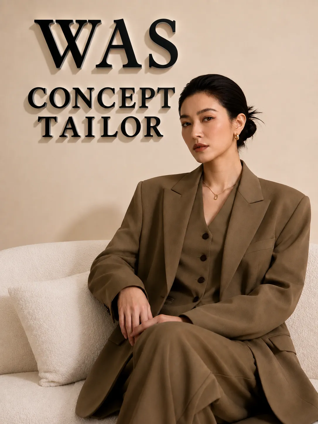 Woman in a tailored suit
